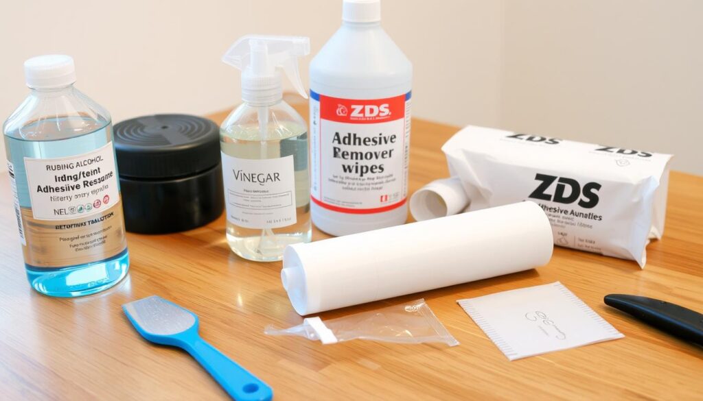 how to remove adhesive residue