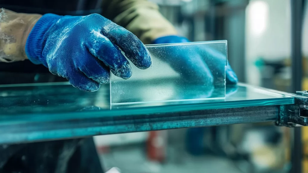 Epoxy adhesive bonding glass to metal