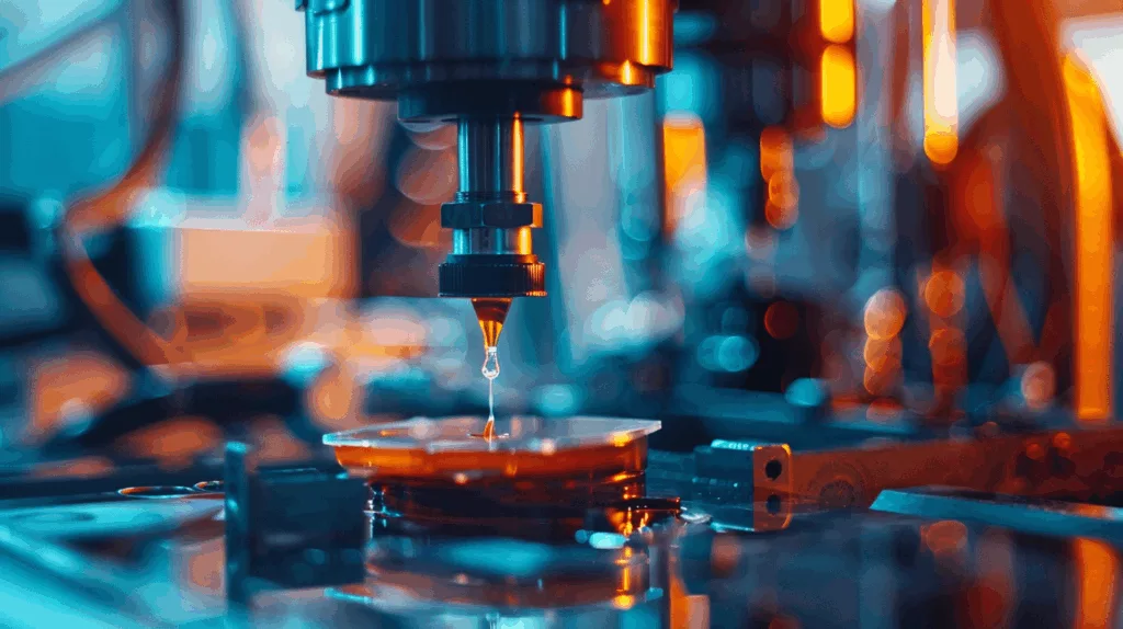 Custom CA adhesive applied to metal and plastic parts