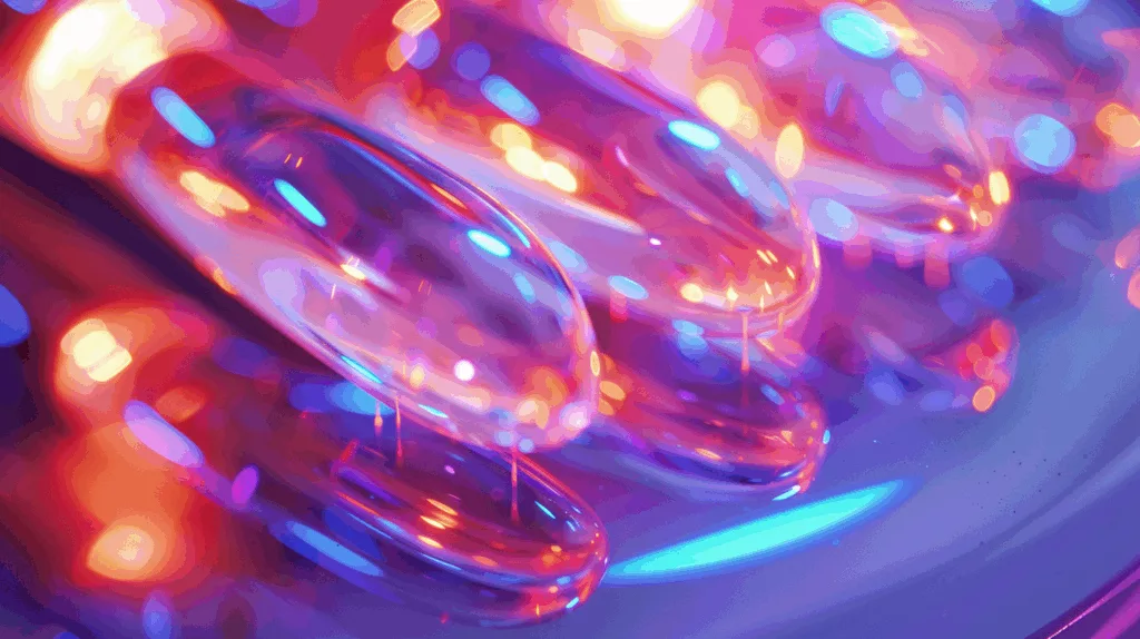 UV cured glue for nails being cured under a UV lamp