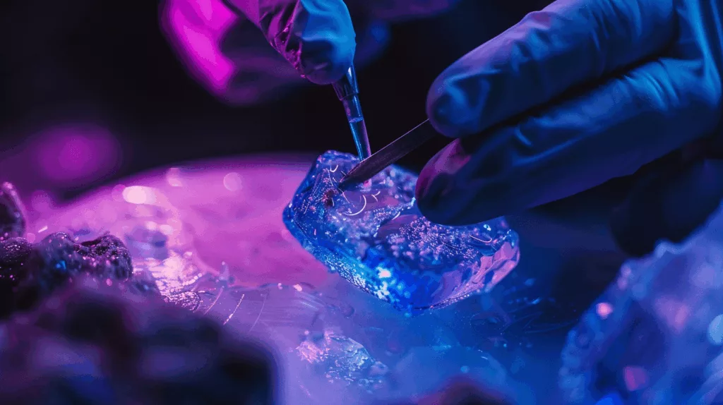 UV resin application in jewelry crafts