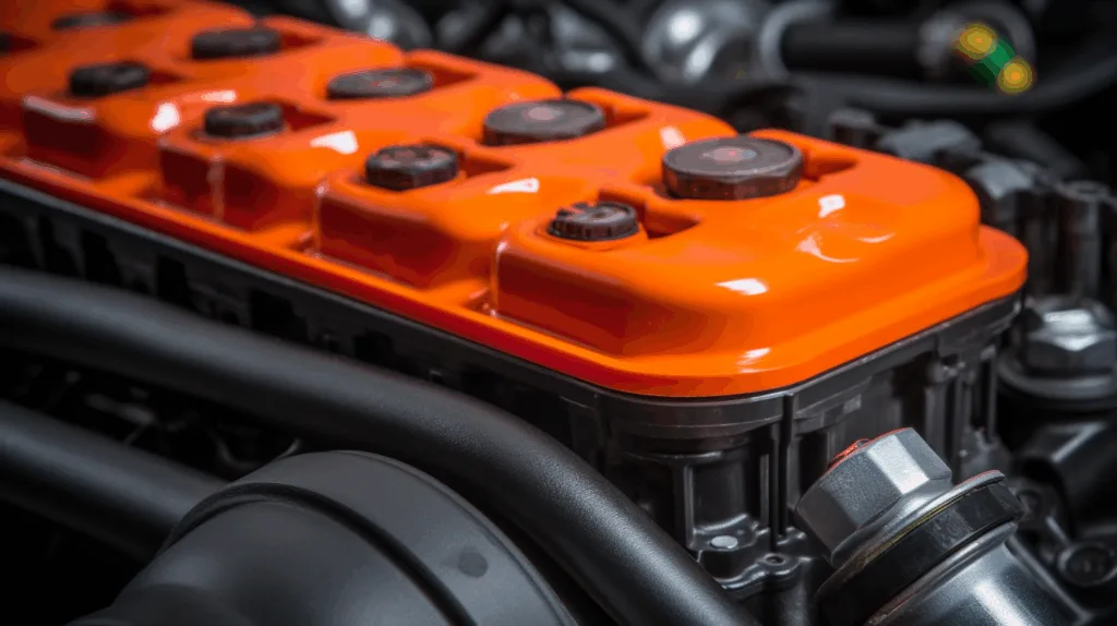 Car engine valve cover sealed using high-temperature RTV silicone gasket