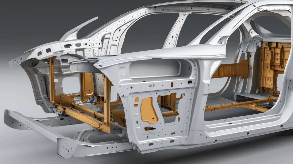Car structural parts bonded using high-strength acrylic adhesive
